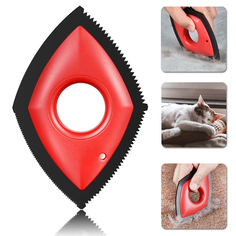 Seat Cleaner Fabric - 4 モードペットの毛リムーバーコームブラシ犬猫の毛ディテールクリーニングツールカーペットソファ布カーシートゴム再利用可能なペットコーム