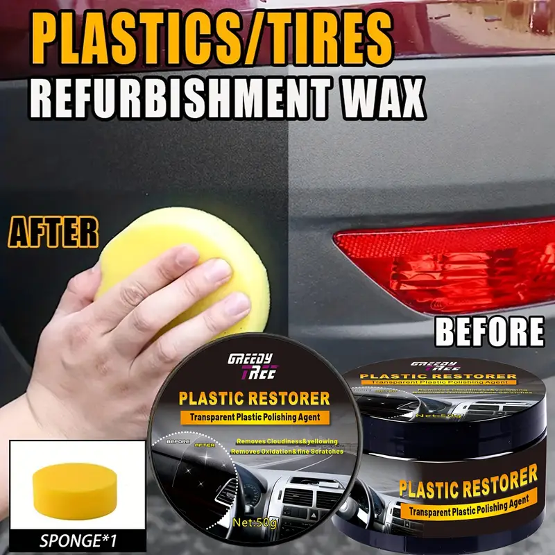 Trim Restorer Plastic - グリーディートリーオートモーティブプラスチックレストアラー 車のトリムバンパーとパネルの修復 内装および外装プラスチック部品用リニューアルワックス