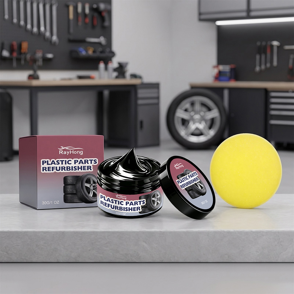 Trim Restorer Plastic - 車用ブラックトリム修復剤 プラスチック修復剤 インテリア・エクステリア用傷除去剤 丈夫なセラミックコーティング バンパー・ダッシュボード用