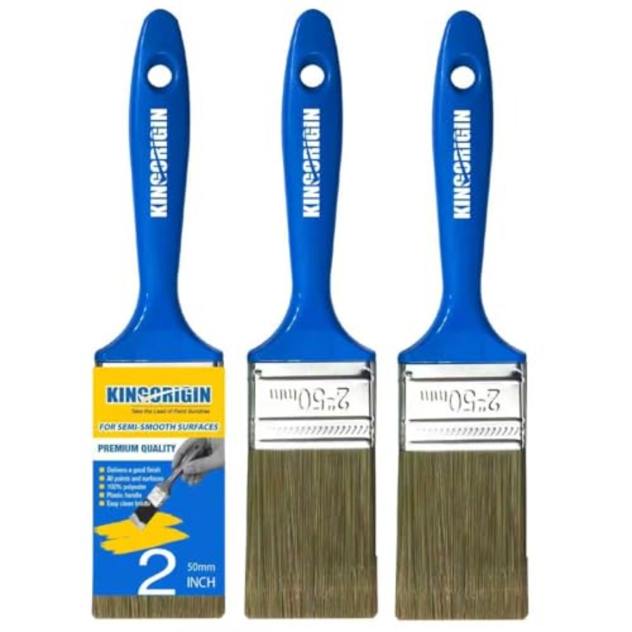 Detailing Brush Set - Kg Orig 多用途パットブラシセット、パック、壁、家具、工芸品用の平型パットブラシ - 精密なパットブラシと大きな表面コーブ付き