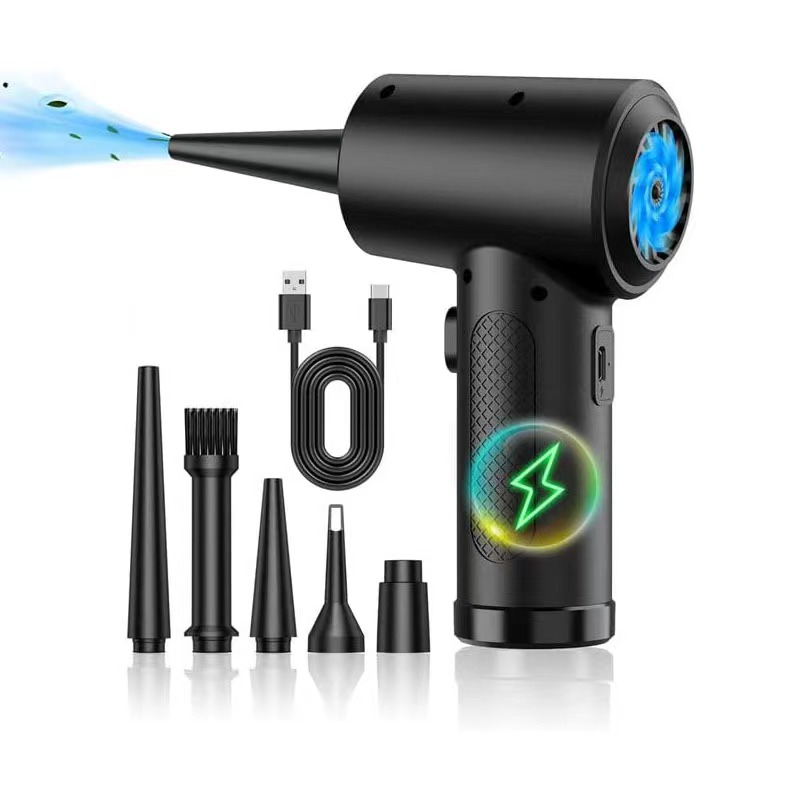 Dryer Car Blower - 圧縮空気ダスターコンピューター用プロテーブルコードレスエアブロワーコンピュータークリーニングLEDライト付きPCキーボード用パン粉車