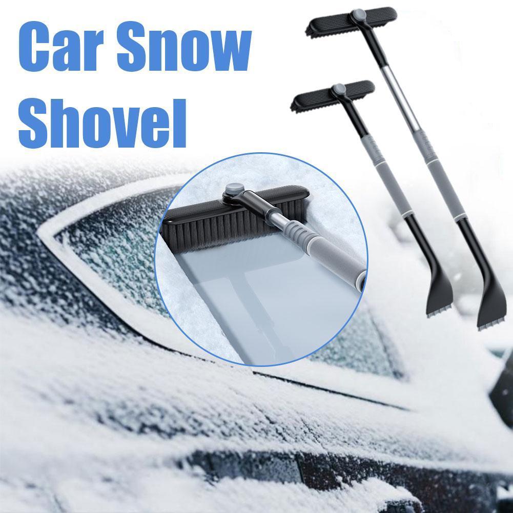 Car Cleaning Brush - 2 in 1 車用雪氷スクレーパー スノーブラシ ショベル