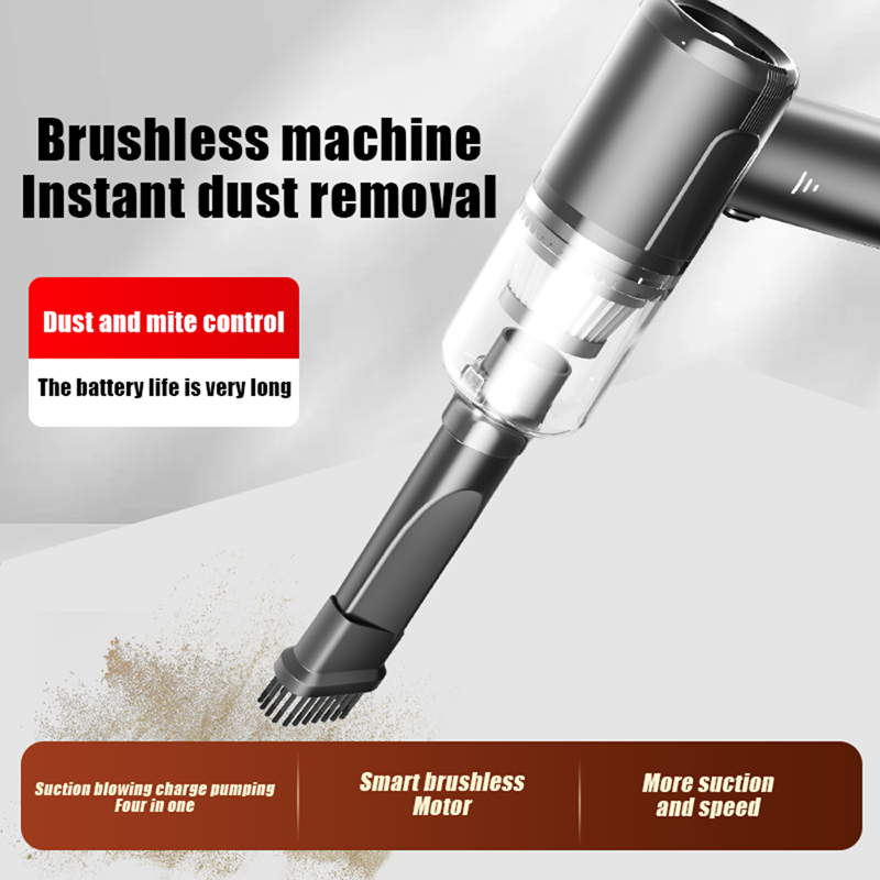 車の掃除機 5 In1 ワイヤレス 2900000Pa 強力 - Car Cleaning Brush のレビューと価格