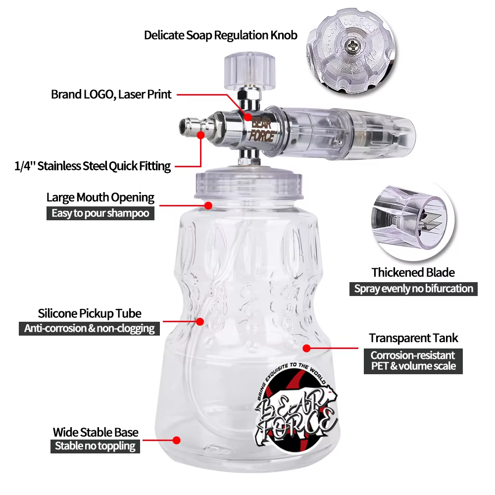 高圧洗浄機 アルミニウムフォームキャノン フォームジェネレー - Pressure Washer Foam Gun のレビューと価格