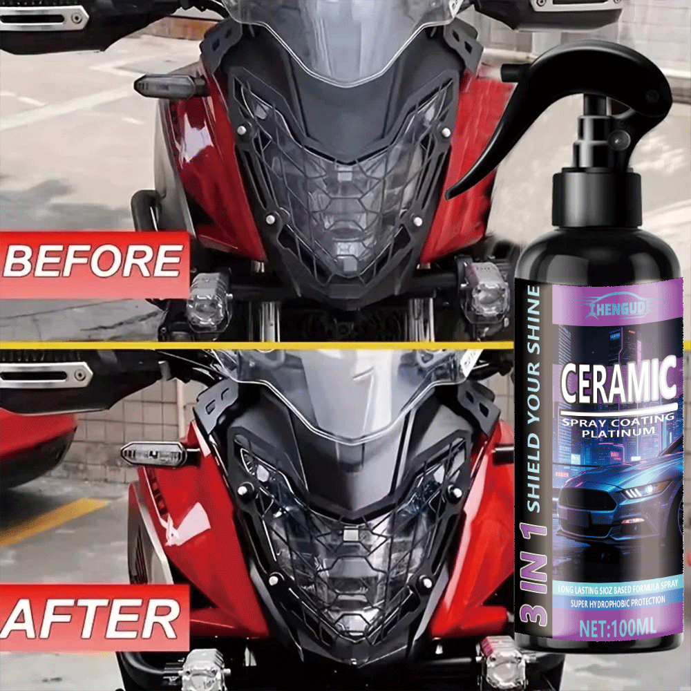 ナノセラミックカーコーティングスプレー 3-in-1 高品質 - Car Wax Ceramic Coating のレビューと価格