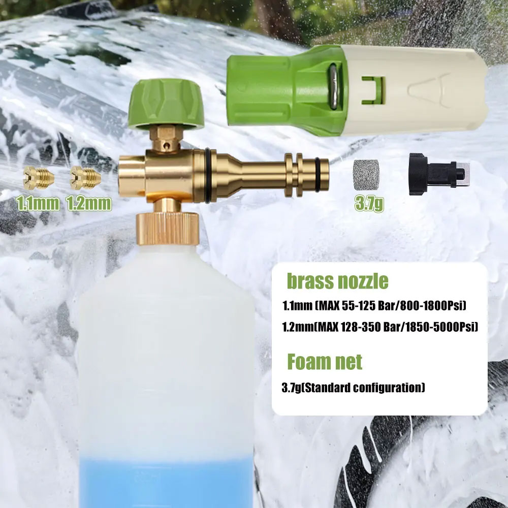 アルミフォームガンランスフォームキャノン洗車フォームメーカー - Pressure Washer Foam Gun のレビューと価格
