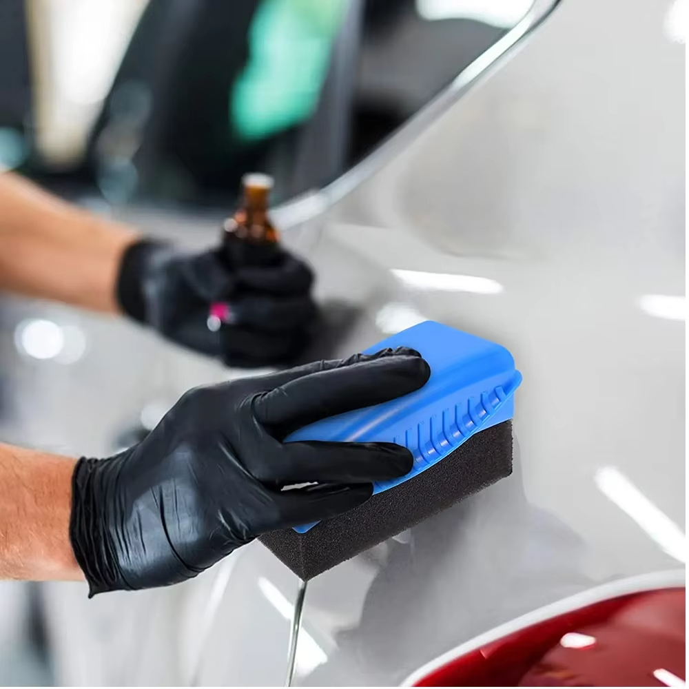 車のホイールスポンジブラシ (蓋付きまたは蓋なし) - タイ - Wax Applicator Pad のレビューと価格