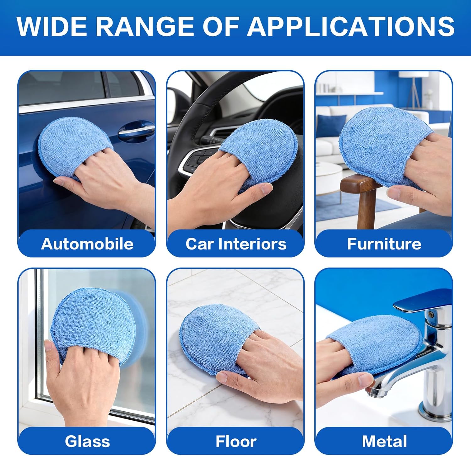 自動洗浄スポンジブラシワックスアプリケーターパッド車用ワック - Wax Applicator Pad のレビューと価格