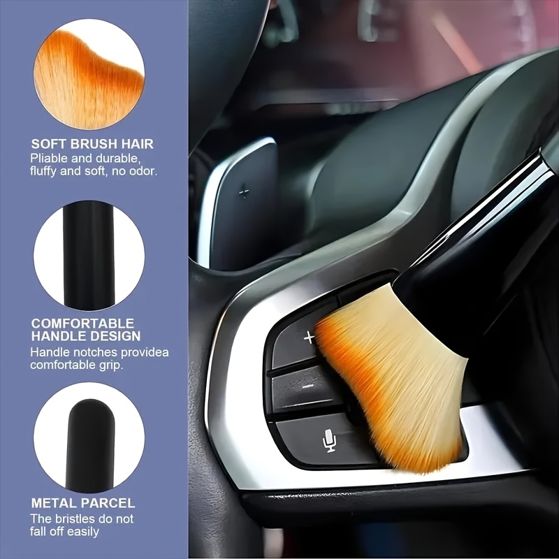長短兼用車内清掃ブラシセット、柔らかい毛先の洗浄ブラシ、通気 - Interior Detailing Kit のレビューと価格