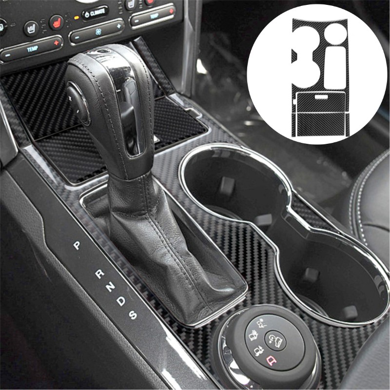 フォード用カーボンファイバー装飾ステッカー,車両中央制御ナビ - Interior Detailing Kit のレビューと価格