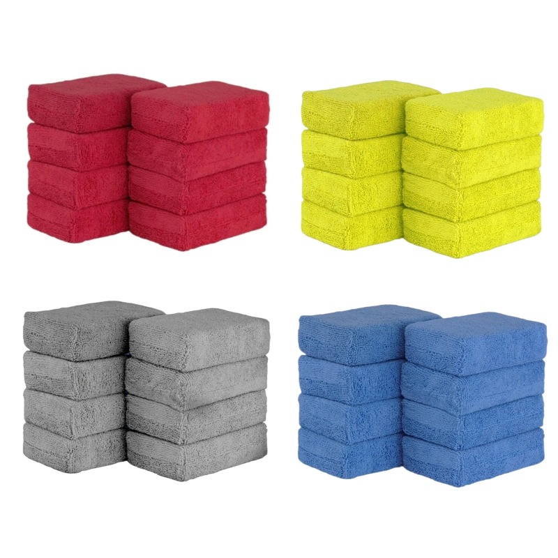 8個入りマイクロファイバーカーワックスアプリケーターパッド、 - Wax Applicator Pad のレビューと価格