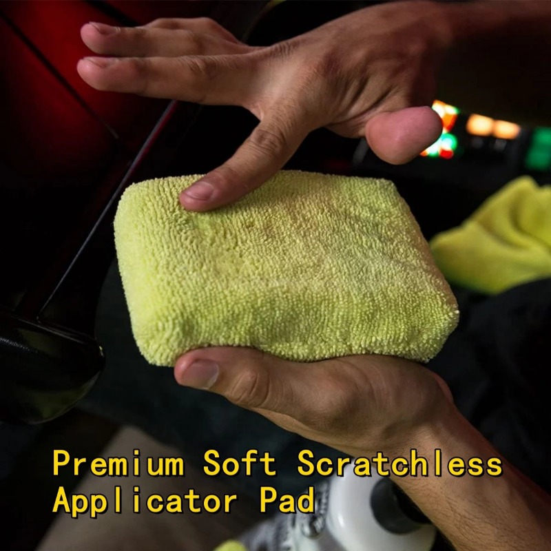 8個入りマイクロファイバーカーワックスアプリケーターパッド、 - Wax Applicator Pad のレビューと価格