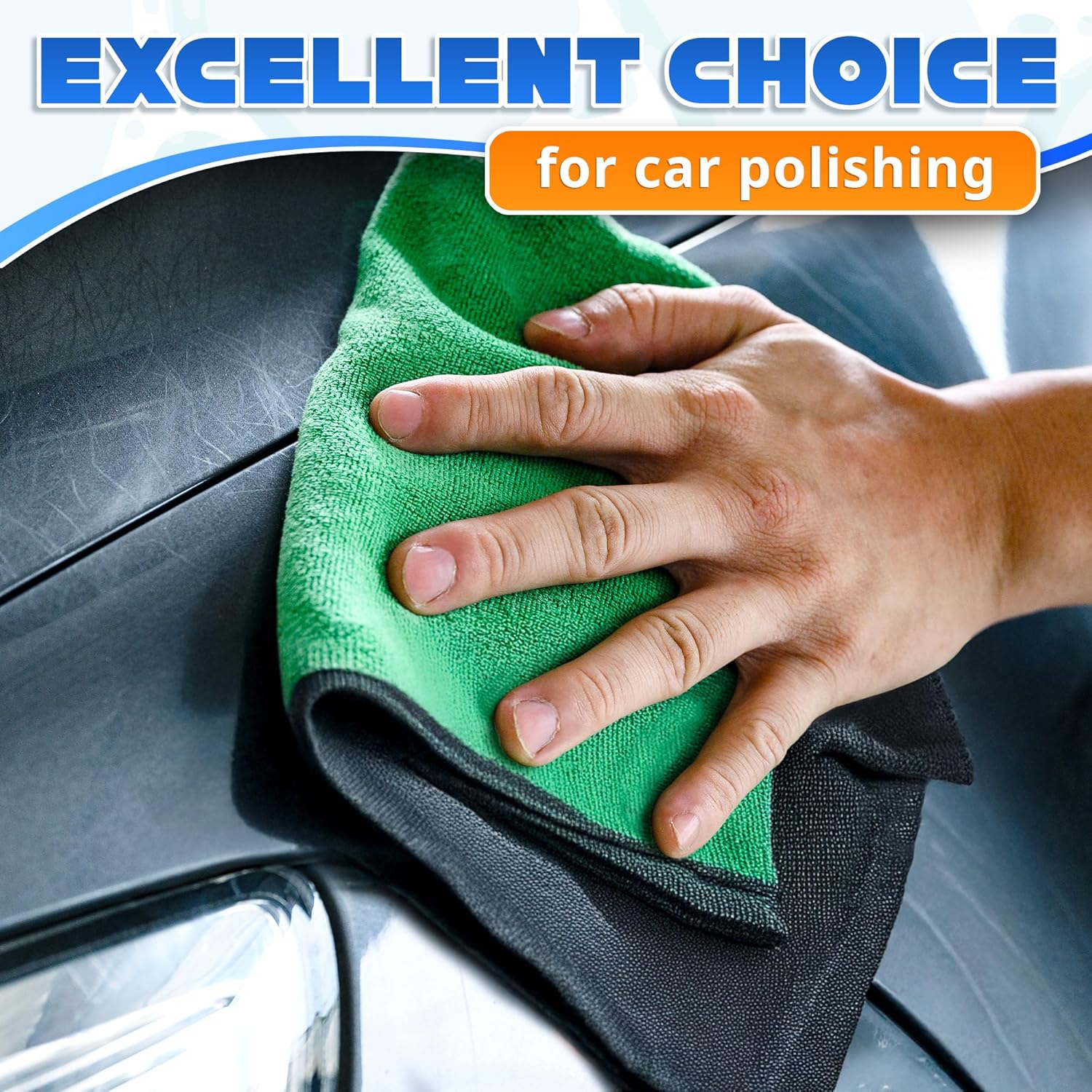 マイクロファイバー洗車用クロス、乾燥用クロス、縁取り付きマイ - Microfiber Towel Detailing のレビューと価格