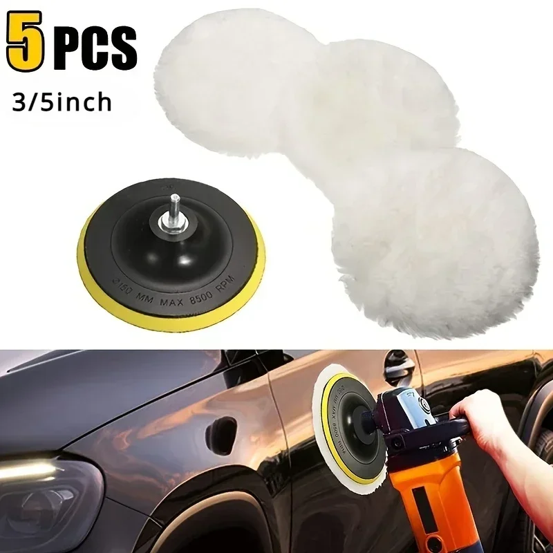 5 ピース/セットウール研磨バフパッド研磨バフホイール、ドリ - Polish Pad Set Buffer のレビューと価格